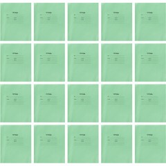 Тетрадь в зеленом офсете 12л,частая косая линия уп. по 20 шт.,100% белизна - фото 2