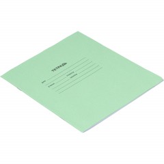 Тетрадь в зеленом офсете 12л,частая косая линия уп. по 20 шт.,100% белизна - фото 5