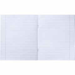 Тетрадь в зеленом офсете 12л,частая косая линия уп. по 20 шт.,100% белизна - фото 7