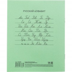 Тетрадь в зеленом офсете 18л, линия  уп. по 20 шт./запайка,100% белизна - фото 9