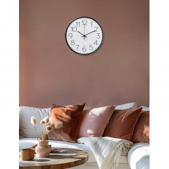 Часы настенные круг d=25см, основание черное Классика арт.2524-002 - фото 8