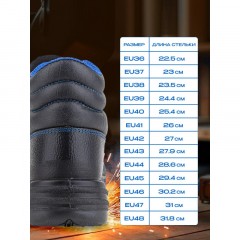 Ботинки сварщика (мод.24К) ПУ/НР с КП (р.38) - фото 8