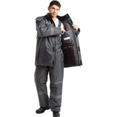 Костюм зим муж (куртка, пк) з48 серый 88-92/170-176 - фото 13