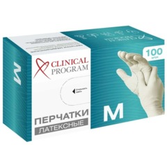 Перчатки мед. смотров. латекс, н/с, н/о, CP (M), 5,5 гр. 50 пар/уп (TG) - фото 2