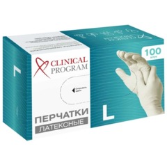 Перчатки мед. смотров. латекс, н/с, н/о, CP (L), 5,5 гр. 50 пар/уп (TG) - фото 2