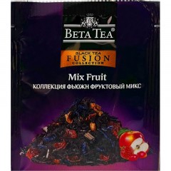 Чай Beta Tea Фьюжн Фруктовый микс черный 1,5гx100пак Чай Beta Tea Фьюжн Фруктовый микс черный 1,5гx100пак - фото 2
