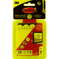 Застежки самоклеящиеся Command для картин, средние, 6 пар (17201-3PK-2)