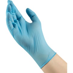 Перчатки нитрил., н/с, н/о, CP Basic (XS) голубые 3гр. 50 пар/уп - фото 3