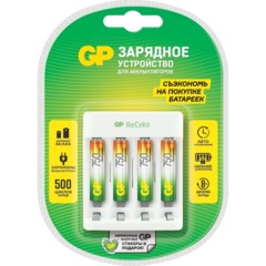 Зарядное устройство GP E411/75AAAHCCS-2CR1, 4 слота + 4 акк. 750 mAh - фото 2
