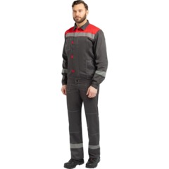 Костюм лет муж (куртка, пк) л20 сер/крас 144-148/182-188 (Арсенал-СП) - фото 2