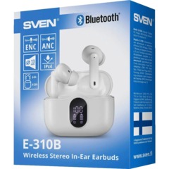 Наушники Sven E-310B, белый, Bluetooth, TWS, ANC, ENC - фото 6