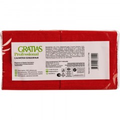 Салфетки бумажные Gratias 2сл 24х24 красные 250 шт/уп Салфетки бумажные Gratias 2сл 24х24 красные 250 шт/уп - фото 5