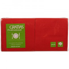 Салфетки бумажные Gratias 2сл 24х24 красные 250 шт/уп Салфетки бумажные Gratias 2сл 24х24 красные 250 шт/уп - фото 6