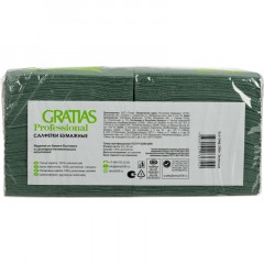 Салфетки бумажные Gratias 2сл 24х24 зеленые 250 шт/уп Салфетки бумажные Gratias 2сл 24х24 зеленые 250 шт/уп - фото 5