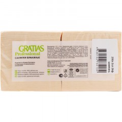 Салфетки бумажные Gratias 2сл 24х24 шампань 250 шт/уп Салфетки бумажные Gratias 2сл 24х24 шампань 250 шт/уп - фото 5