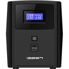 ИБП Ippon Smart Power Pro II 2200 1200Вт/2200ВА, 4xC13 черный(1005590) - фото 2