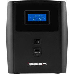 ИБП Ippon Smart Power Pro II 2200 1200Вт/2200ВА, 4xC13 черный(1005590) - фото 3