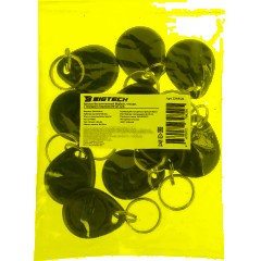 Брелок бесконтактный Bigtech EM-Marine чтение, с номером черный (10шт/уп) - фото 4