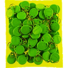 Брелок бесконтактный Bigtech EM-Marine чтение, с номером синий (100шт/уп) - фото 4