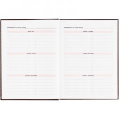 Ежедневник датированный 2026 АТТАСНЕ А4, 176л, 200х270мм, Каньон бордовый - фото 9