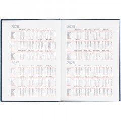 Ежедневник датированный 2026 АТТАСНЕ А4, 176л, 200х270мм, Сиам синий - фото 7