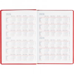 Ежедневник датированный 2026 АТТАСНЕ А5, 180л, 143х210мм, Сиам красный - фото 7