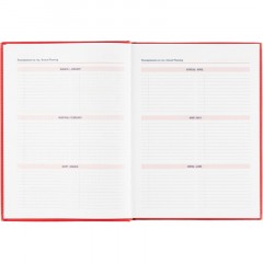 Ежедневник датированный 2026 АТТАСНЕ А4, 176л, 200х270мм, Сиам красный - фото 8