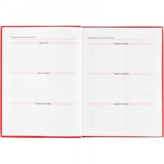 Ежедневник датированный 2026 АТТАСНЕ А4, 176л, 200х270мм, Сиам красный - фото 9