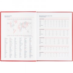 Ежедневник датированный 2026 АТТАСНЕ А4, 176л, 200х270мм, Сиам красный - фото 11
