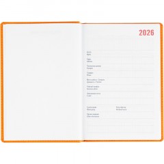 Ежедневник датированный 2026 АТТАСНЕ А5, 180л, 143х210мм, Сиам оранжевый - фото 6