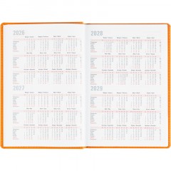 Ежедневник датированный 2026 АТТАСНЕ А5, 180л, 143х210мм, Сиам оранжевый - фото 7