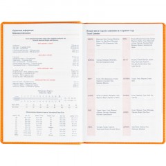 Ежедневник датированный 2026 АТТАСНЕ А5, 180л, 143х210мм, Сиам оранжевый - фото 10