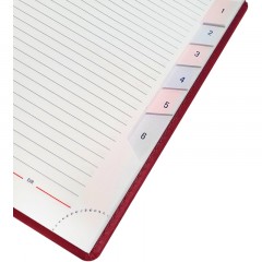 Ежедневник датированный 2026 АТТАСНЕ А5, 180л, 143х210мм, Сиам бордовый - фото 5
