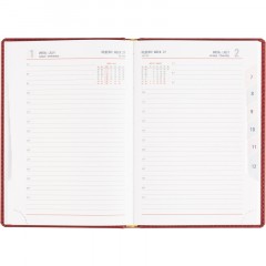 Ежедневник датированный 2026 АТТАСНЕ А5, 180л, 143х210мм, Сиам бордовый - фото 13