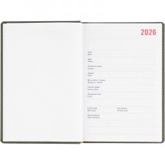Ежедневник датированный 2026 АТТАСНЕ А5, 180л, 143х210мм, Сиам серый - фото 6