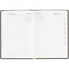 Ежедневник датированный 2026 АТТАСНЕ А5, 180л, 143х210мм, Сиам серый - фото 13