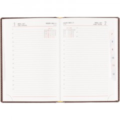 Ежедневник датированный 2026 АТТАСНЕ А5, 180л, 142х210мм, Каньон бордовый - фото 13