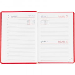 Ежедневник датированный 2026 АТТАСНЕ А6, 176л, 110х155мм Сиам красный - фото 12