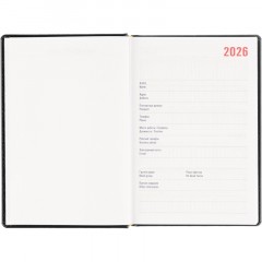Ежедневник датированный 2026 АТТАСНЕ А5, 180л, 143х210мм, Каньон черный - фото 6