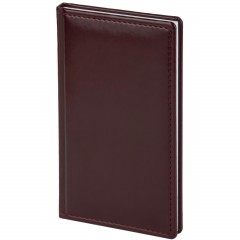 Еженедельник датированный 2026 АТТАСНЕ 64л, 90х160мм,карм.верт,Каньон бордо