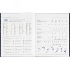 Ежедневник датированный 2026, синий,А4, 210х265 мм,336 стр, АТТАСНЕ Agenda - фото 14