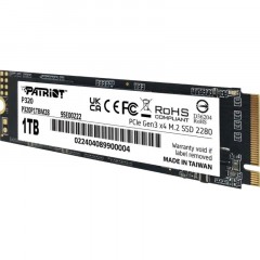SSD накопитель Patriot P320 1TB M.2 2280 PCIe 3.0 x4(P320P1TBM28) - фото 4