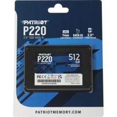 SSD накопитель Patriot P220 512GB 2.5 SATA(P220S512G25) - фото 4