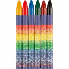 Мелки восковые Луч Классика 6цв круглые 12С 860-08 - фото 2
