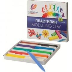 Пластилин классический Луч Классика 10 цв 200 гр со стеком Пластилин классический Луч Классика 10 цв 200 гр со стеком - фото 5