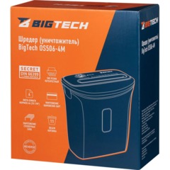 Шредер (уничтожитель) BIGTECH OS506-4M P-5ур.секр.,4лист.11л - фото 6