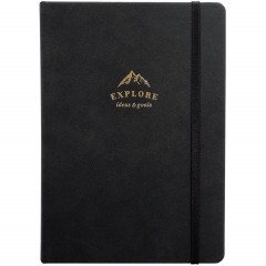 Ежедневник датированный 2026 IF 14х20см 176л, тв с рез, Explore I1715/black