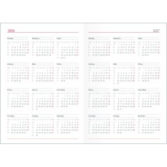 Ежедневник датированный 2026 IF 14х20см 176л, тверд Lozanna AZ2805/bordo - фото 4