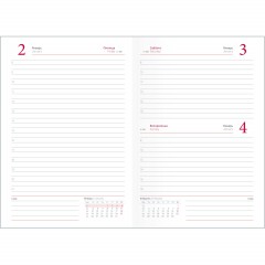 Ежедневник датированный 2026 IF 14х20см 176л, тверд Lozanna AZ2805/bordo - фото 7