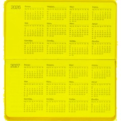 Еженедельник датированный 2026 IF 16х9см 64л, мягкий, Candy I1843/yellow - фото 8